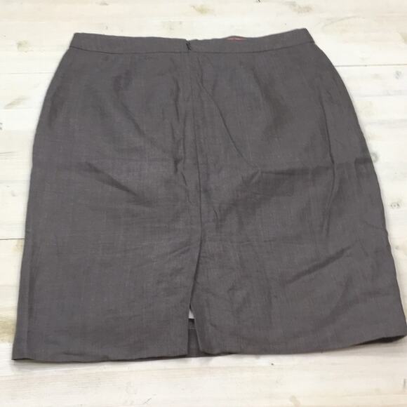 J. Crew linen hi waisted career pencil skirt sz 8 - Picture 3 of 4